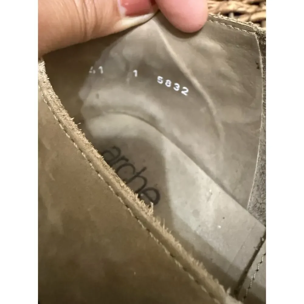 Arche Woman’s Shoes Gray Moccasins EU 41 US 10/10.5 Made In France